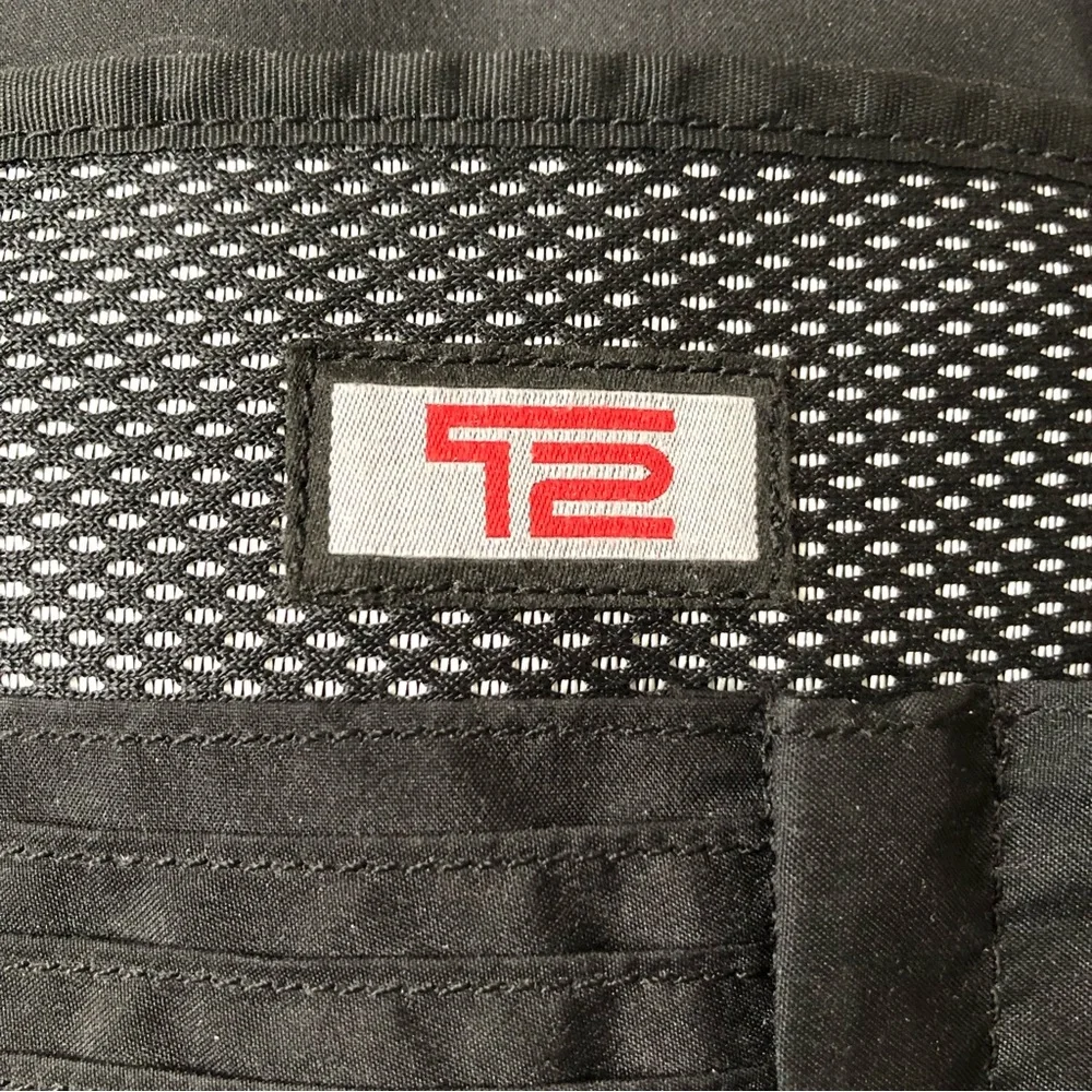 TUMI Leather & Canvas Unisex Shoulder Bag, Gently Used.